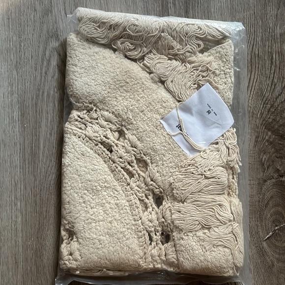 Crochet Sun Half Circle Bath Mat Cream - Picture 2 of 3